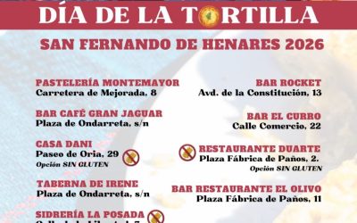 La hostelería de San Fernando de Henares se une a la celebración por el Día de la Tortilla el próximo 3 de febrero
